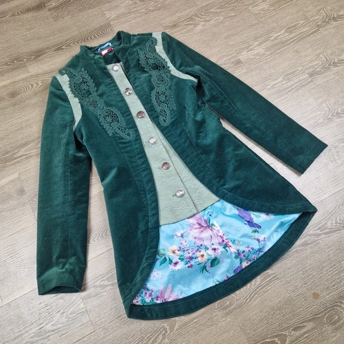 Green velvet embroidered boho - green,
