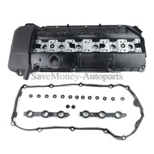 Cylinder Head Valve Cover w/Gasket For BMW E46 E38 E39 323i 520i X5 Z3 M54 M52