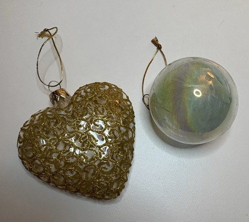Large glass christmas baubles - christmas,