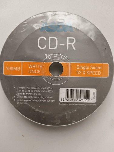Asda blank discs 10 pack - blank,