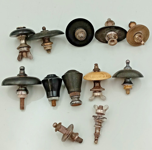 Antique teapot finials job lot - job,