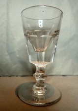 Victorian Deceptive Dram Glass Small Slice Cut Toast Glass Quality Heavy English
