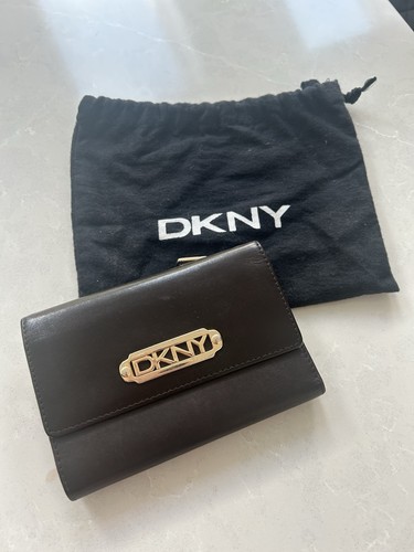 Dkny vintage brown genuine - dkny,