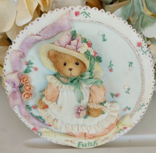 Cherished Teddies FAITH PLAQUE BUY ONE GET ONE FREE