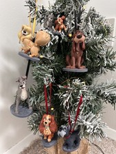 Disney Store Lady and the tramp Christmas Tree Decoration bundle 