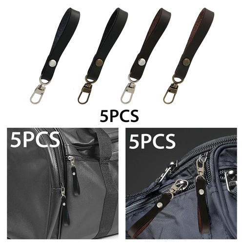 5pcs zipper pull ends - pull, faux