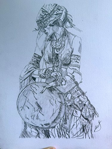 Original pencil and pen - original,