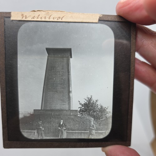Glass magic lantern slide - glass,