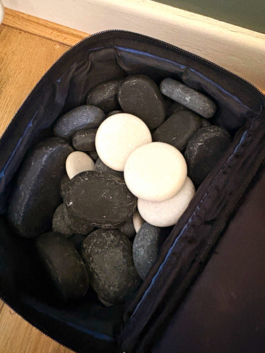 Hot stone massage set with - hot,