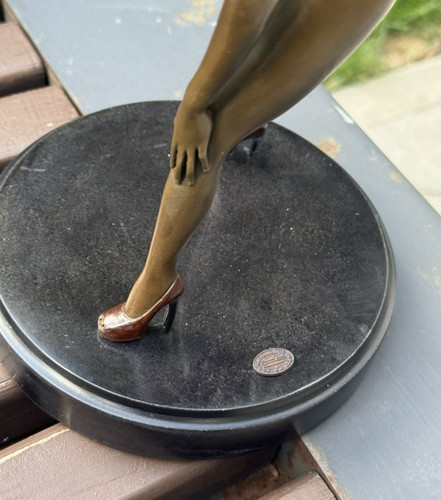 Bronze sculpture woman statue - sculpture,