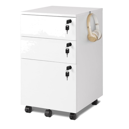 Drawer lockable filing - 3-drawer,