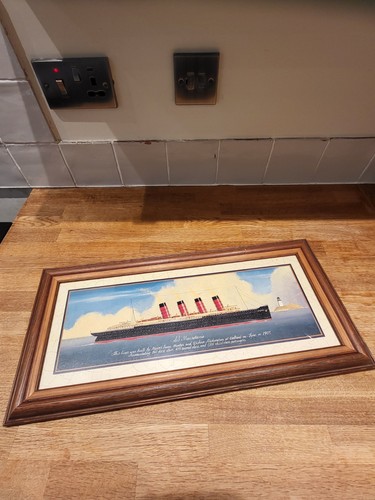 Framed rms mauretania - rms,