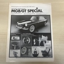 1967 Vintage Print Ad MGB/GT