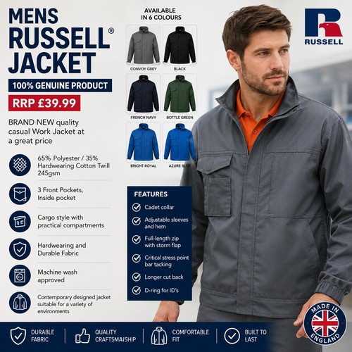 Mens russell classic - mens, jacket