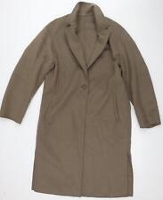 Uniqlo Women's Brown Overcoat, Size S, Classic Style