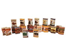 Dolls House 24 Old Fashioned Grocery Tin Cans Kitchen Shop Accessory