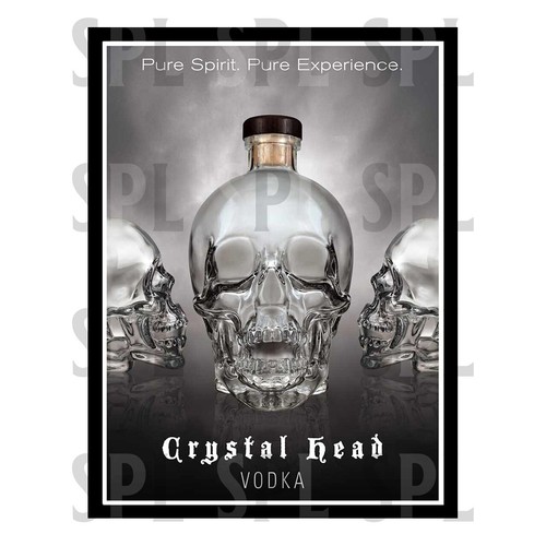 Crystal head vodka metal - crystal,