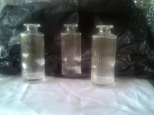 Glass bud vases - , table
