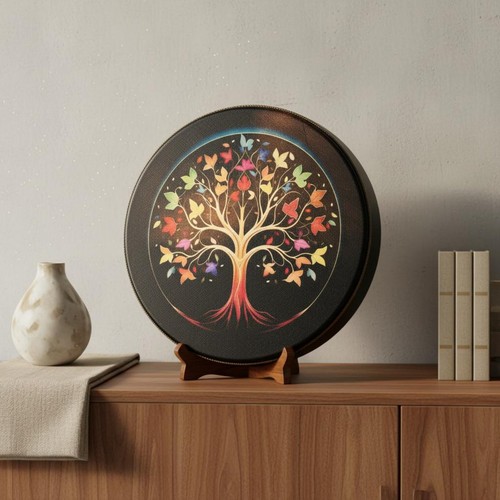 Moon drum meditation frame - moon,
