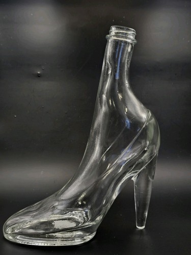 Vintage glass high heel shoe - vintage,