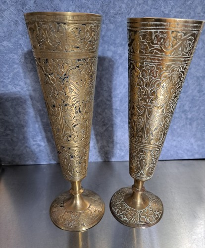 Indian brass vases - indian,