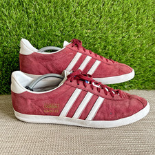 Adidas Gazelle Burgundy Suede Art AQ3193 Men's Trainers UK Size 12