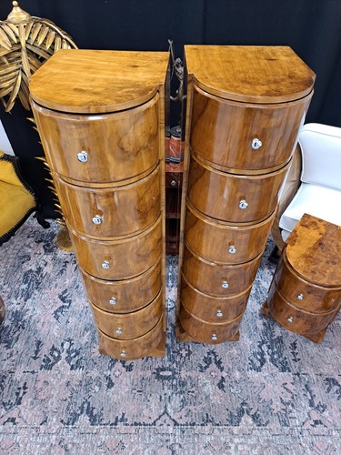 Art deco pair chest - of,