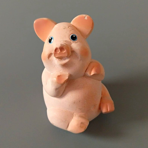 Pink pig ornament figurine - pink, ornament/figurine