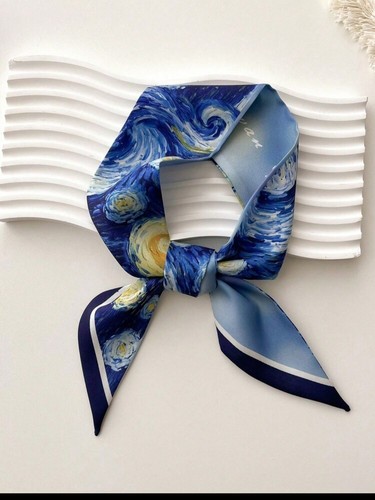 Starry night twilly scarf - night,