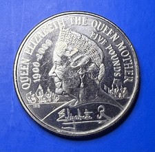 2000 Queen Elizabeth the Queen Mother Centenary Crown £5 Five Pound Coin