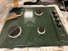 Ignis AKL703G 60cm 4 Burner Vintage Gas Hob (non fsd) in green and gold