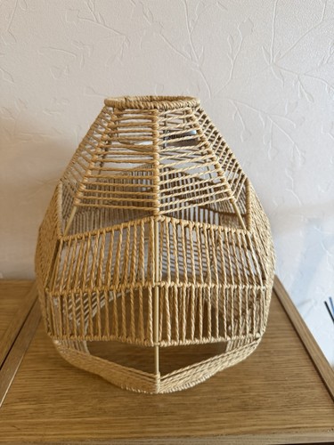 Natural rattan woven light - natural,