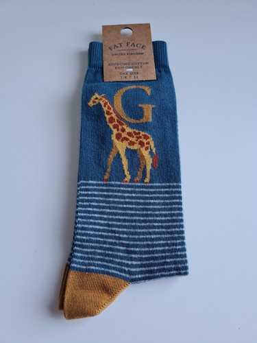 Fat face mens giraffe socks - mens,