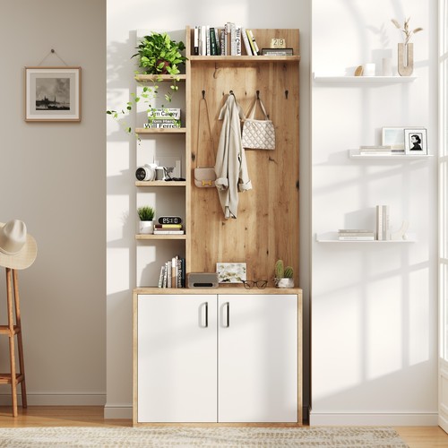 Hallway coat rack with - hallway,