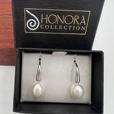 Honora Pearl Earrings Sterling