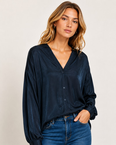 Mint velvet size navy - navy, satin