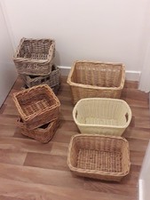 Job Lot Of Wicker Storage Baskets