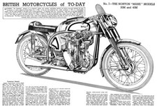 Norton Manx  1951 Motorcycle Motorbike Art Poster Print