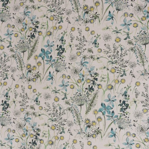 The meadow teal - fabric, |