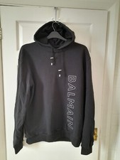 Balmain Black Men's Sweatshirt/Hoodie Size M