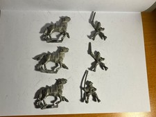 Three Bretonnian Norman Knights 25mm - Metal (Lot 2). Possibly GW / Citadel