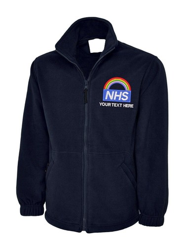 Nhs rainbow navy fleece - rainbow,
