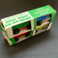 Vintage Playcraft Goods Train & Carriages Plastic Old Shop Stock BOXED 1980’s