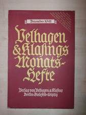 VELHAGEN KLASINGS MONATSHEFTE