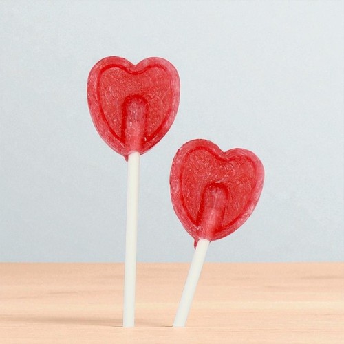Heart shaped lollipops red - shaped, –