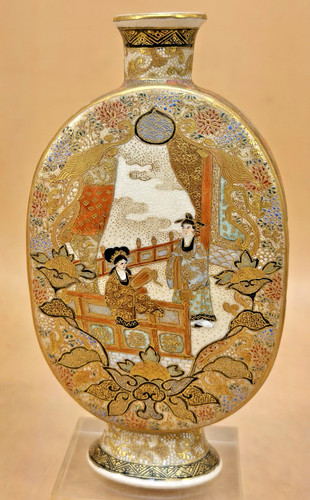 Japanese meiji satsuma - japanese, flask