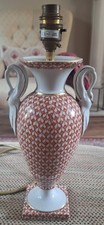 Herend orange lamp fishscale - herend,