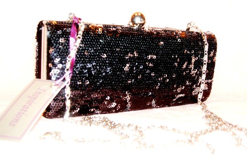 Black silver sequin - black,