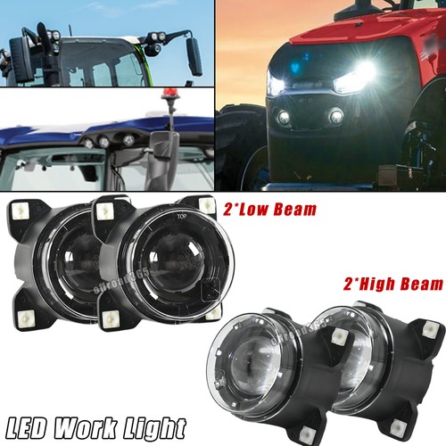 4pcs round led work lights - 4",