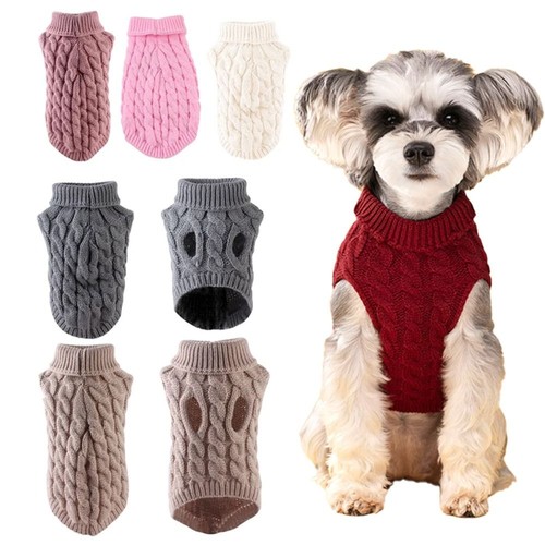 Knitted dog sweater - dog, for